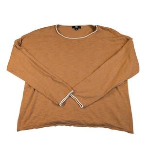 Frye Knit Sweater Long Sleeve Pullover Lightweight Casual Classic Neutral Top M‎